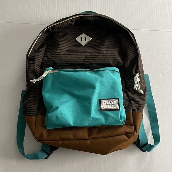 Burton Other - Burton Kettle School Backpack Blue Brown Zip Pocket Laptop Compartment Cush Stra